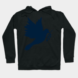 peace doves and hearts on ukrainian colors Hoodie